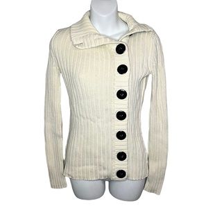 MODA International Cream White Sweater Size Extra Small